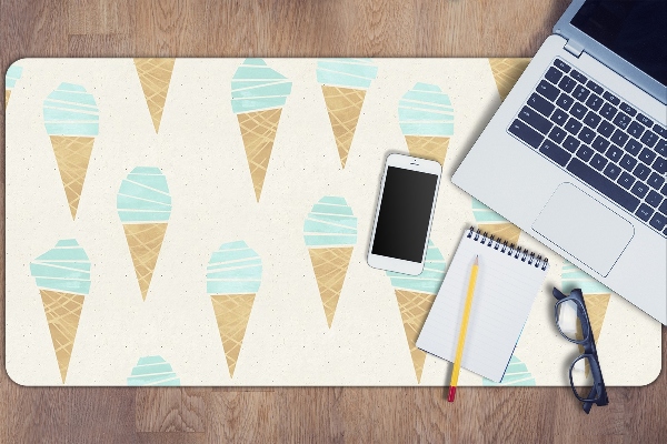 Large desk mat for children ice pattern