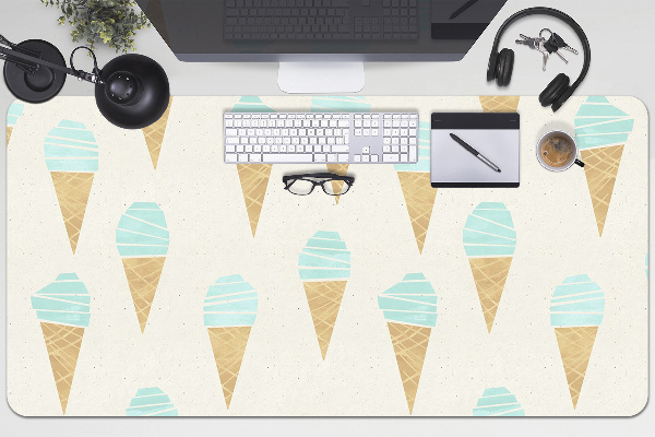 Large desk mat for children ice pattern