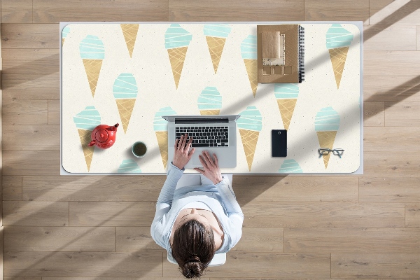 Large desk mat for children ice pattern