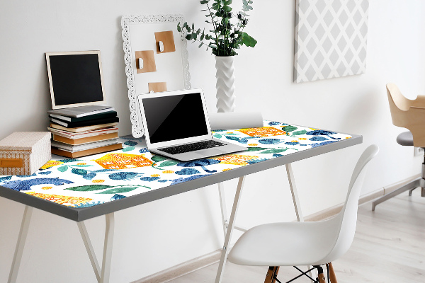 Large desk mat for children hippos