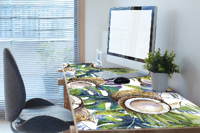 Desk pad Coconuts and leaves