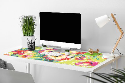 Desk pad Colorful flowers