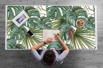 Desk mat exotic plants