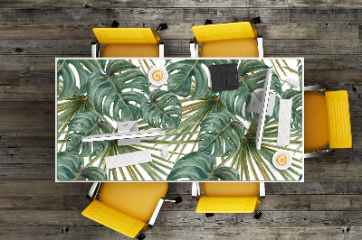 Desk mat exotic plants