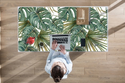 Desk mat exotic plants