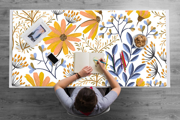 Full desk mat Pastel meadow