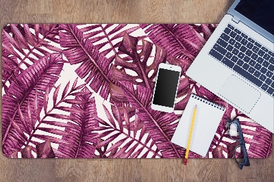 Full desk pad tropical leaves