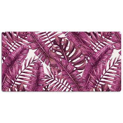 Full desk pad tropical leaves