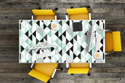 Full desk pad geometric pattern