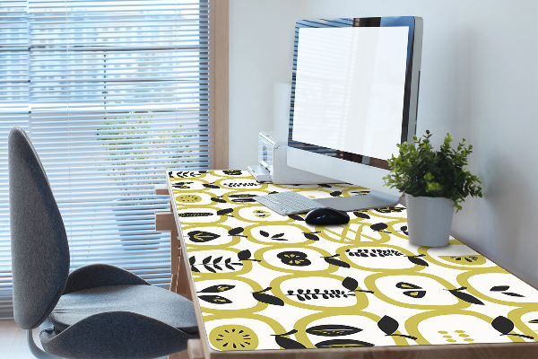 Large desk mat for children apples pattern