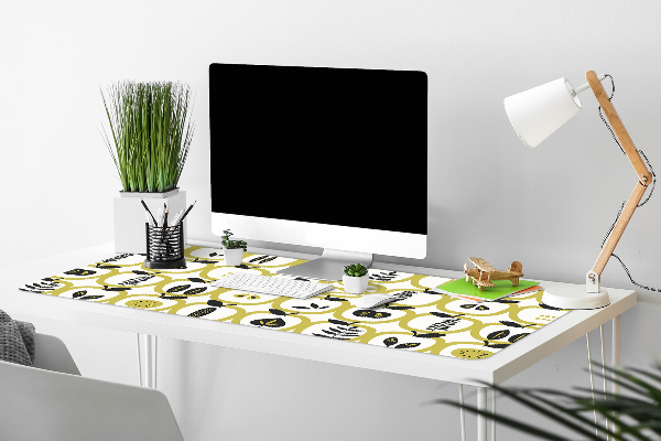 Large desk mat for children apples pattern