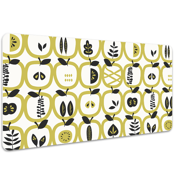 Large desk mat for children apples pattern