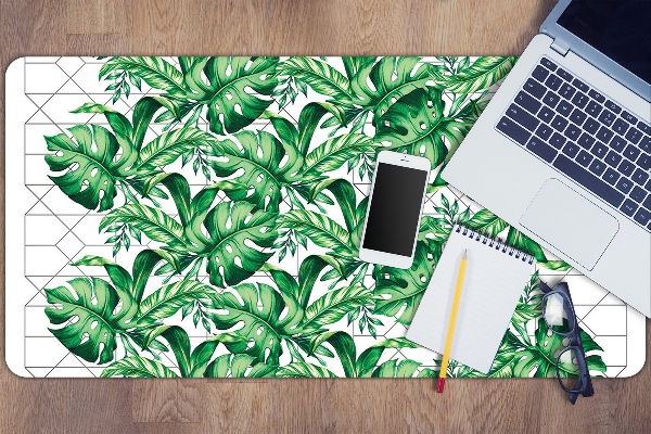 Desk mat geometric lines