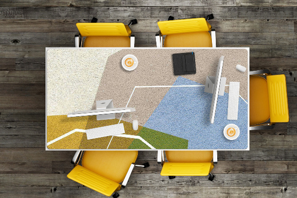 Desk mat Geometric figures
