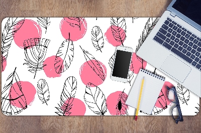 Full desk mat Feathers and dots