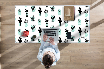 Large desk mat for children Succulents