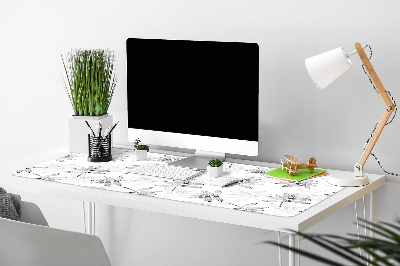 Full desk pad Leaves without color