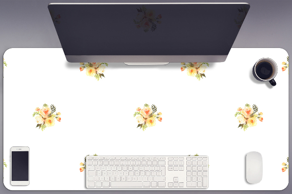 Large desk pad PVC protector mini bouquets