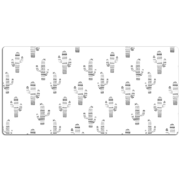 Full desk pad Cacti black and white
