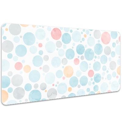 Full desk protector pastel dots