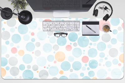 Full desk protector pastel dots