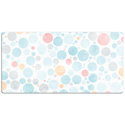 Full desk protector pastel dots