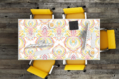 Large desk mat table protector Indian pattern