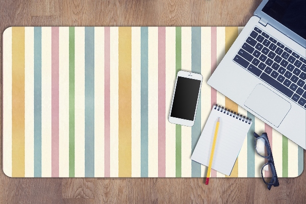 Full desk mat colored lines