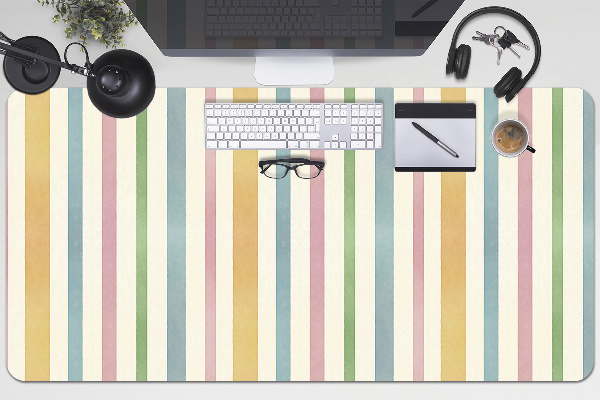 Full desk mat colored lines
