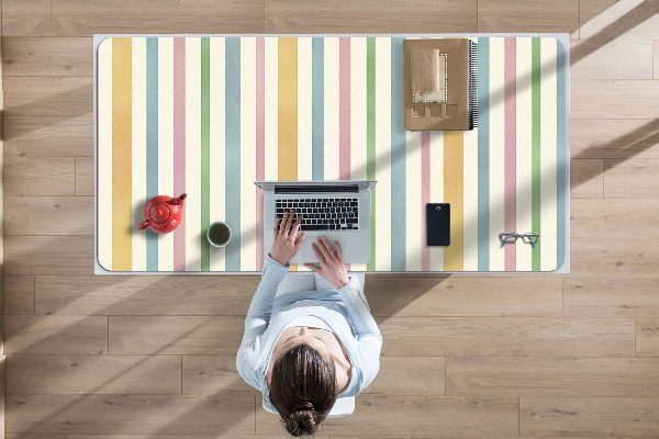 Full desk mat colored lines