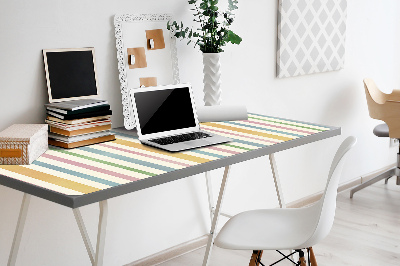 Full desk mat colored lines