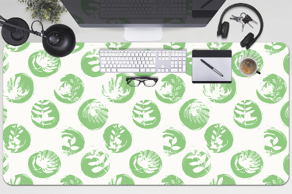 Desk mat Plants in dots