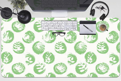 Desk mat Plants in dots