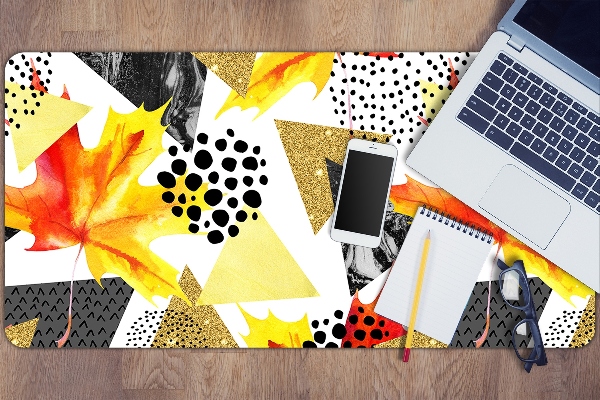 Full desk protector geometrical triangles