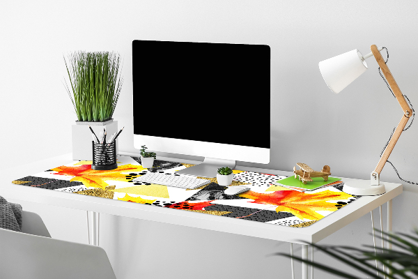 Full desk protector geometrical triangles