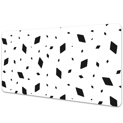 Desk mat geometric motifs