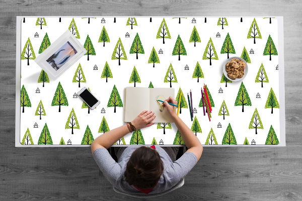 Full desk protector triangular tree