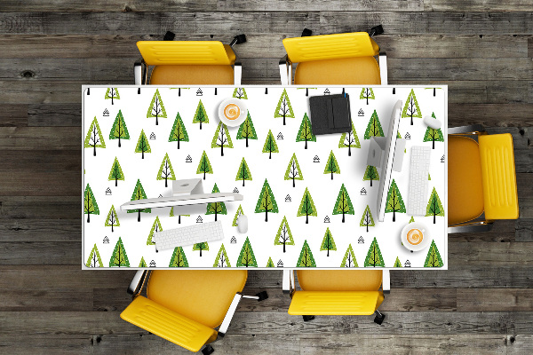 Full desk protector triangular tree