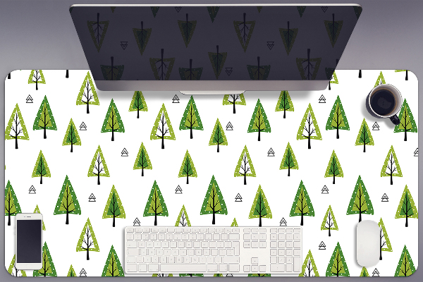Full desk protector triangular tree