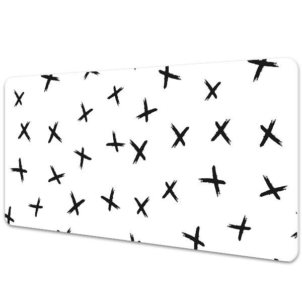 Full desk pad drawn crosses