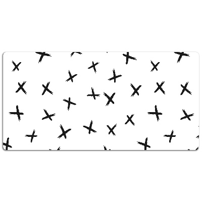 Full desk pad drawn crosses