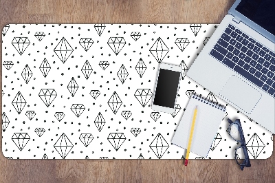 Full desk pad drawn diamonds