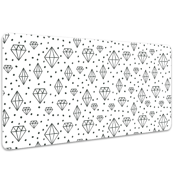 Full desk pad drawn diamonds