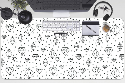 Full desk pad drawn diamonds