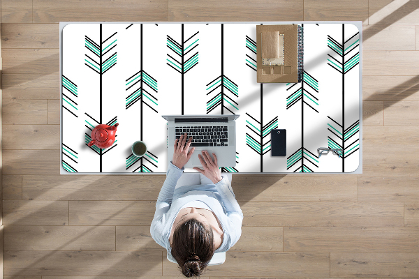 Large desk pad PVC protector arrows pattern