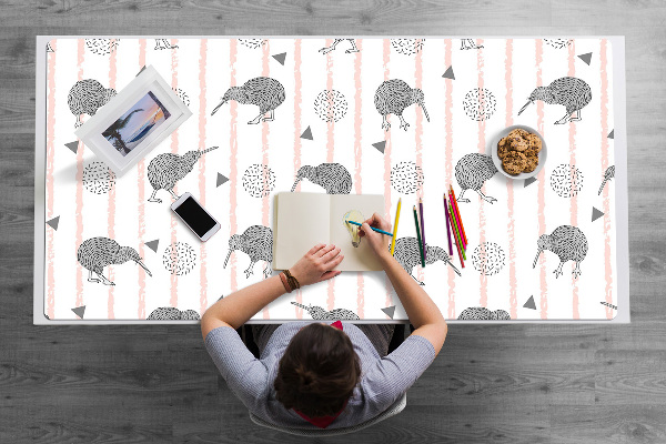 Desk pad Pattern birds kiwi