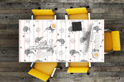 Desk pad Pattern birds kiwi