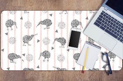 Desk pad Pattern birds kiwi