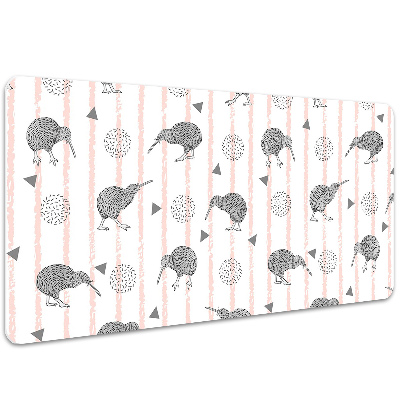 Desk pad Pattern birds kiwi