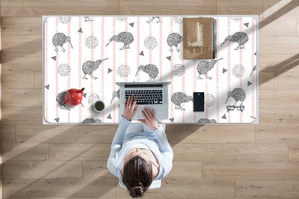 Desk pad Pattern birds kiwi